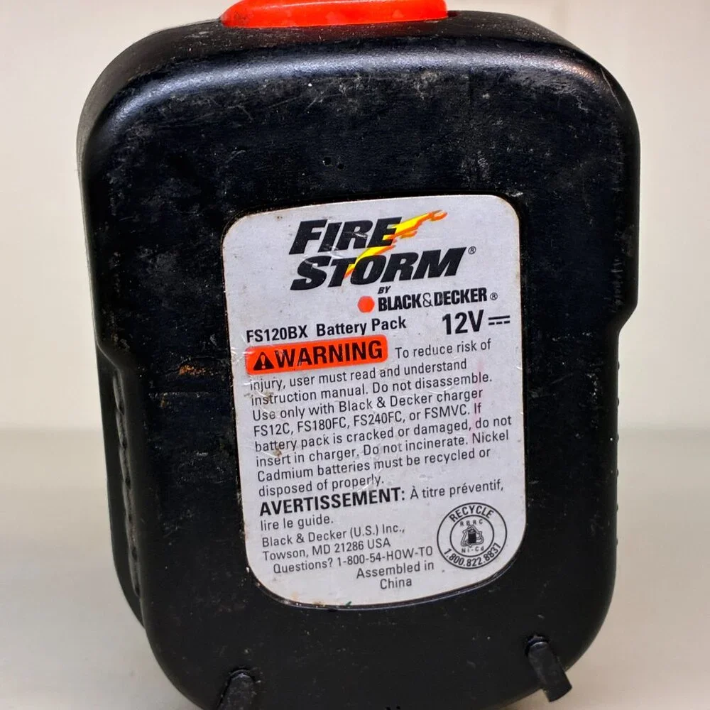 Black & Decker Firestorm Battery Pack FS180BX FSX-TREME 18v Tested Works